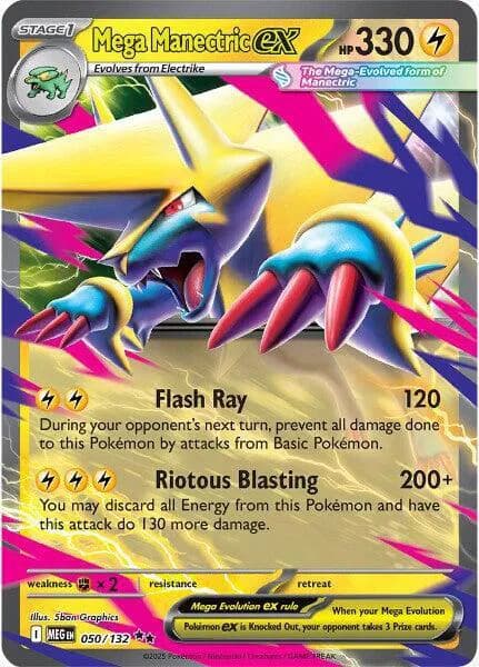 Mega Manectric ex  - Mega-Evolution Pokemon card