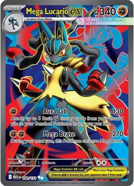 Mega Lucario ex  - Mega-Evolution Pokemon card