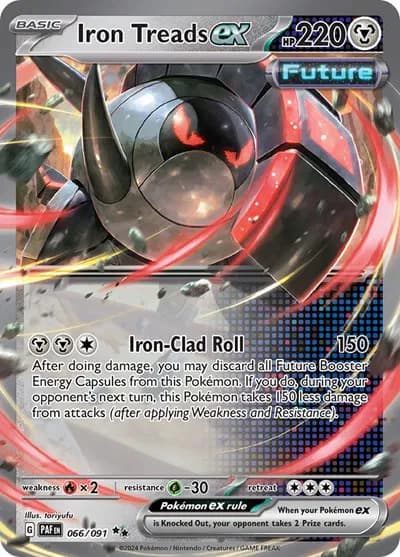Iron Treads ex  - Paldean-Fates Pokemon card