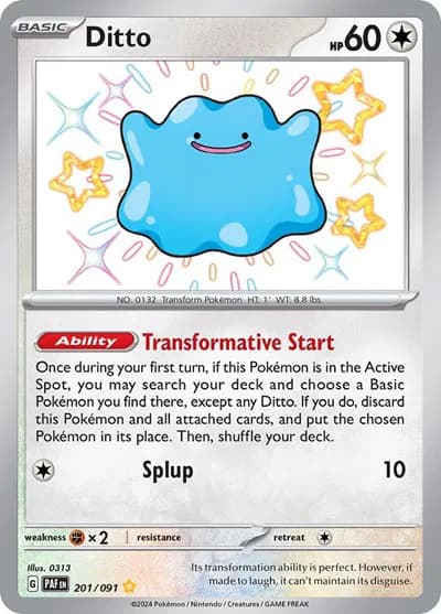 Ditto  - Paldean-Fates Pokemon card