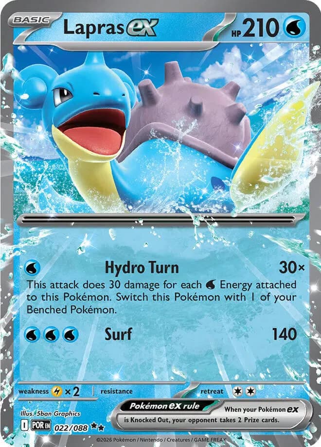 Lapras ex  - Perfect-Order Pokemon card