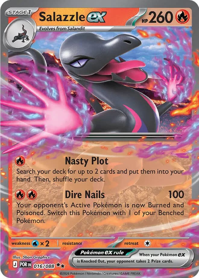 Salazzle ex  - Perfect-Order Pokemon card