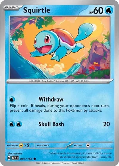 Squirtle  - SV-151 Pokemon card