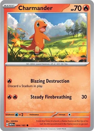 Charmander  - SV-151 Pokemon card