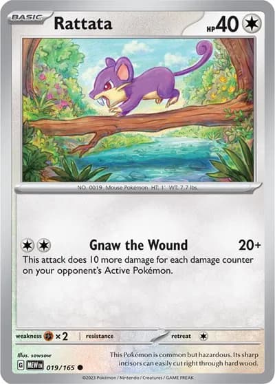 Rattata  - SV-151 Pokemon card