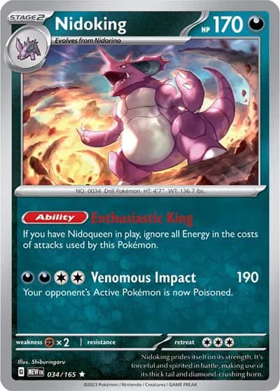 Nidoking  - SV-151 Pokemon card
