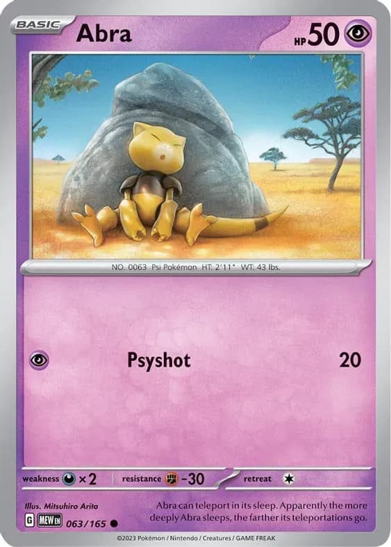 Abra  - SV-151 Pokemon card