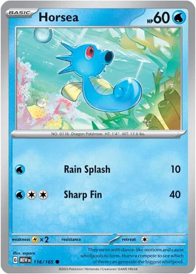 Horsea  - SV-151 Pokemon card