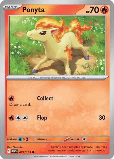 Ponyta  - SV-151 Pokemon card