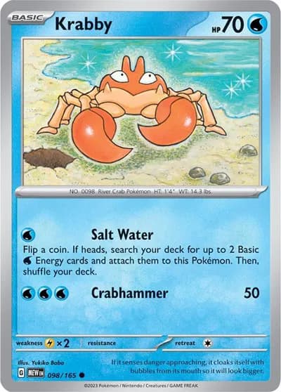 Krabby  - SV-151 Pokemon card