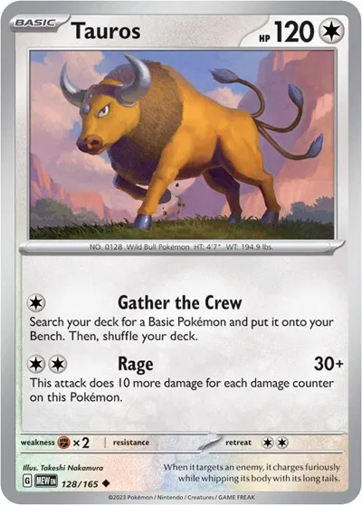 Tauros  - SV-151 Pokemon card