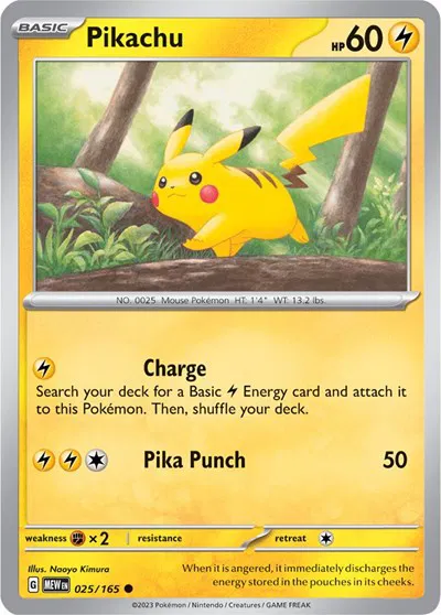 Pikachu  - SV-151 Pokemon card