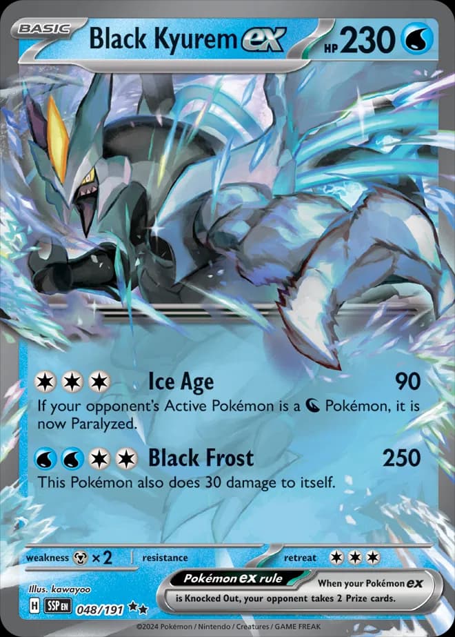 Black Kyurem ex  - Surging-Sparks Pokemon card
