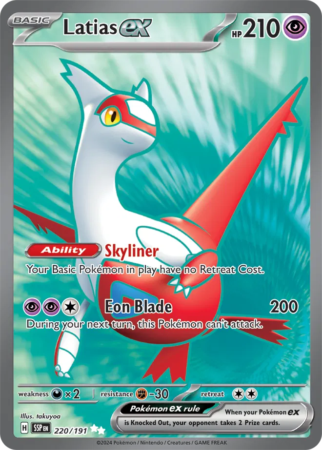 Latias ex  - Surging-Sparks Pokemon card