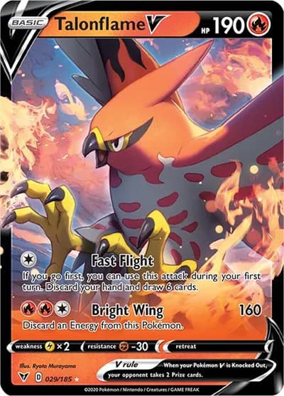 Talonflame V  - Vivid-Voltage Pokemon card
