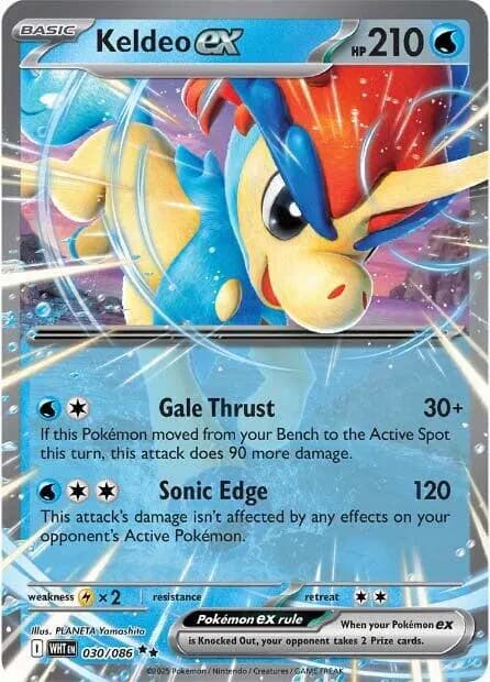 Keldeo ex  - White-Flare Pokemon card