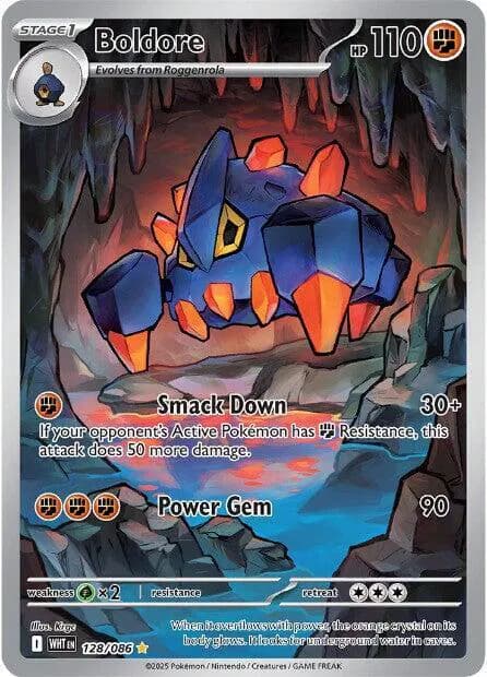 Boldore  - White-Flare Pokemon card