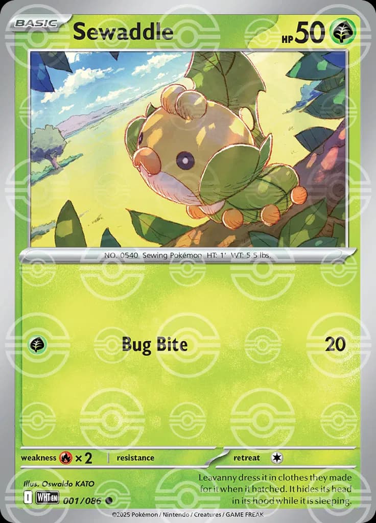 Sewaddle (Poke Ball Pattern) 