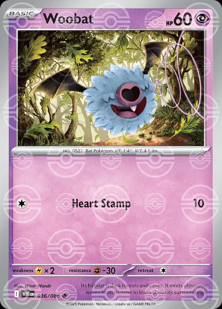 Woobat (Poke Ball Pattern) 