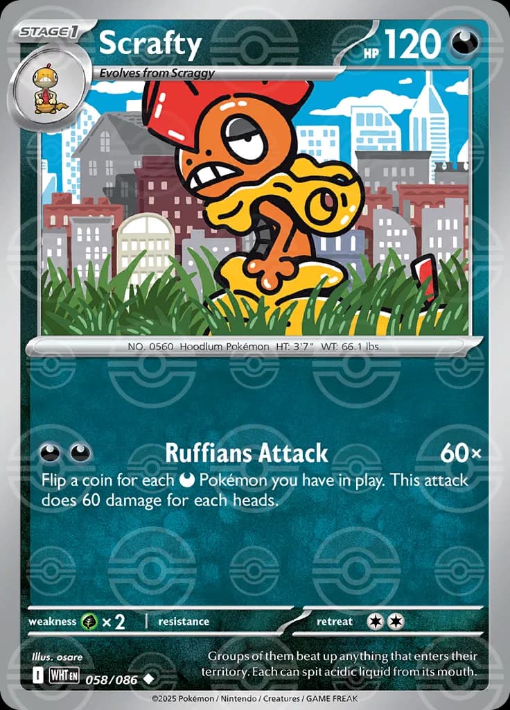 Scrafty (Poke Ball Pattern) 