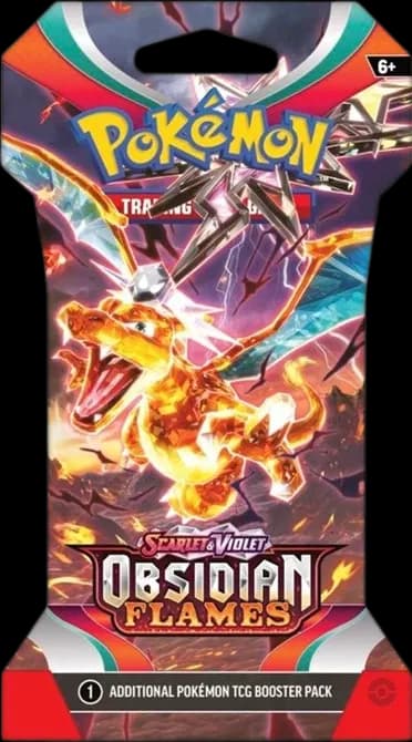 Obsidian Flames Sleeved Booster Pack [Random art]