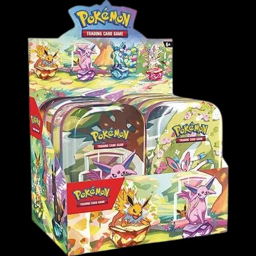 Prismatic Evolutions Mini Tin Display