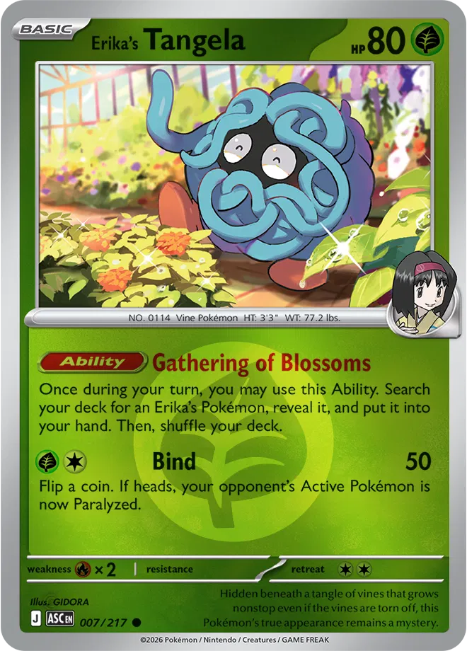 Erika's Tangela (Energy Symbol Pattern) - Ascended-Heroes Pokemon card