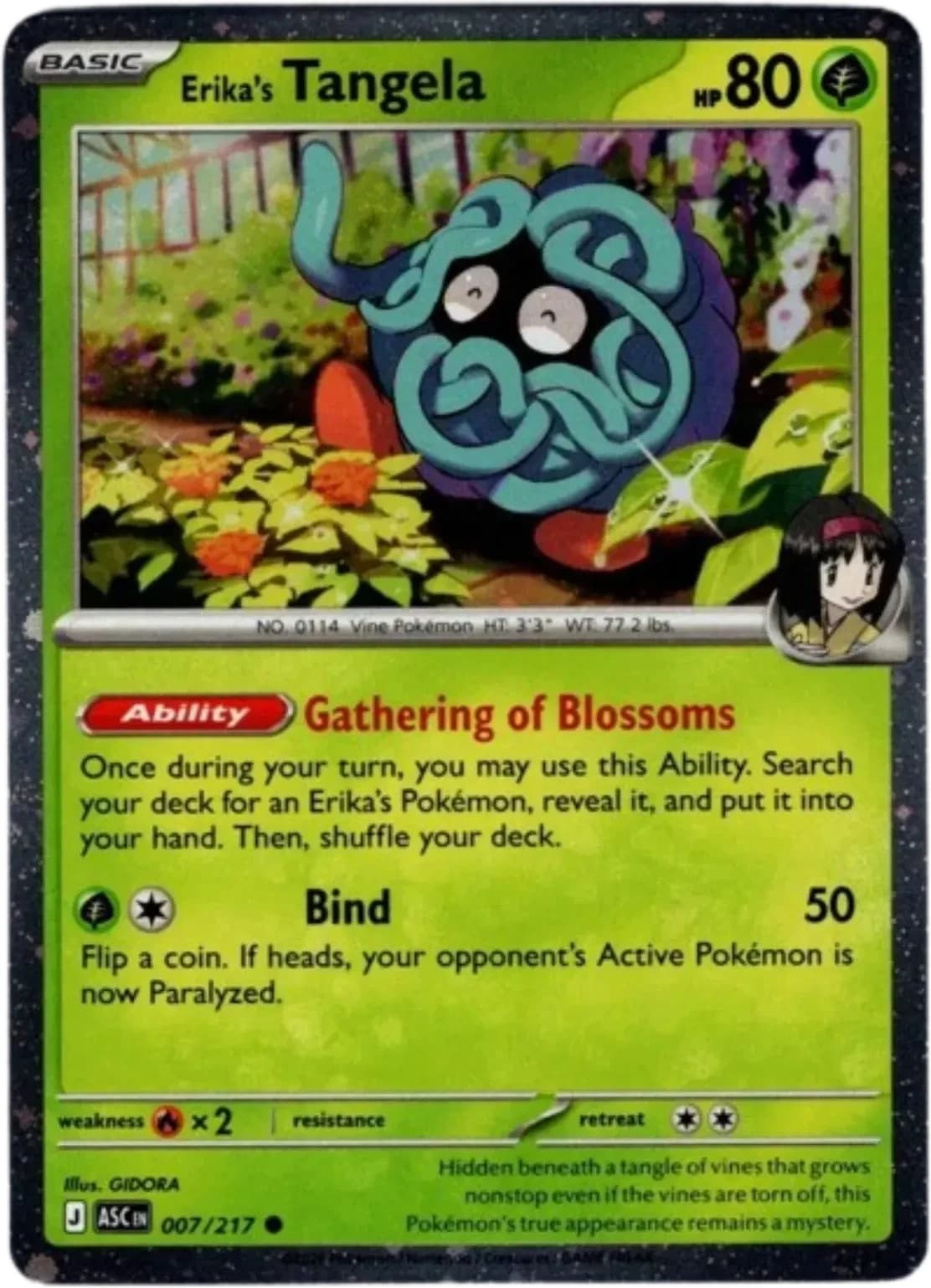 Erika's Tangela - 007/217 (Cosmo Holo)