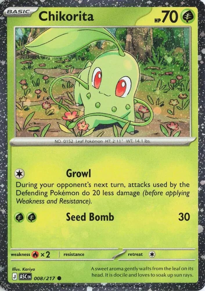 Chikorita (Cosmos Holo) - Ascended-Heroes Pokemon card