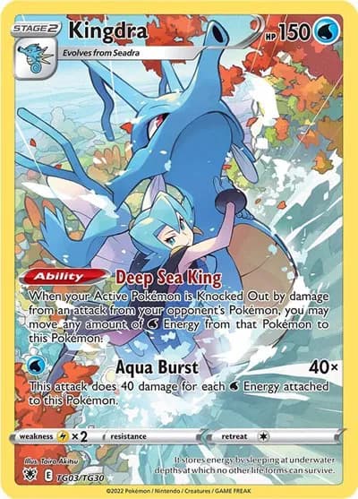 Kingdra - Astral-Radiance-Trainer-Gallery Pokemon card