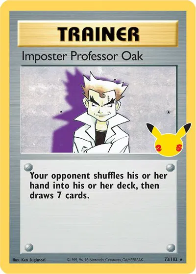 Imposter Professor Oak - Celebrations Classic Collection Pokemon card