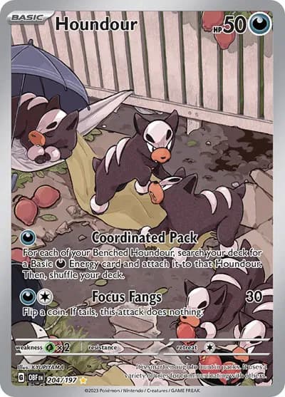 Houndour - Obsidian Flames Pokemon card