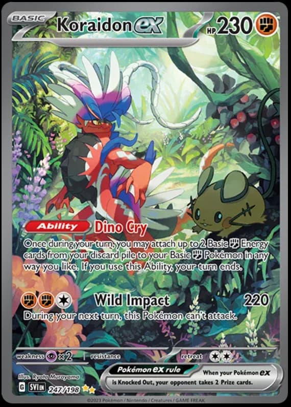 Koraidon ex - Scarlet & Violet Base Set Pokemon card
