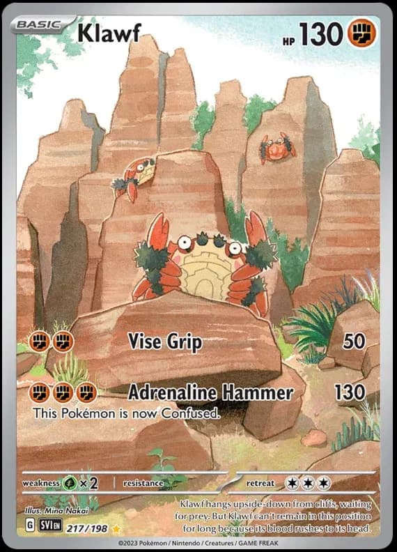 Klawf - Scarlet & Violet Base Set Pokemon card