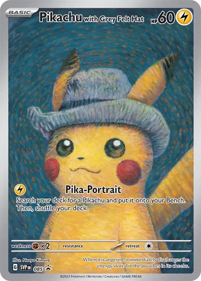 Pikachu with Grey Felt Hat - Scarlet-Violet-Promo Pokemon card