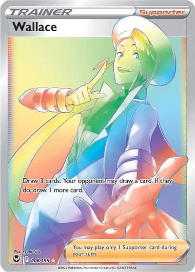 Wallace (Secret) - Silver-Tempest Pokemon card