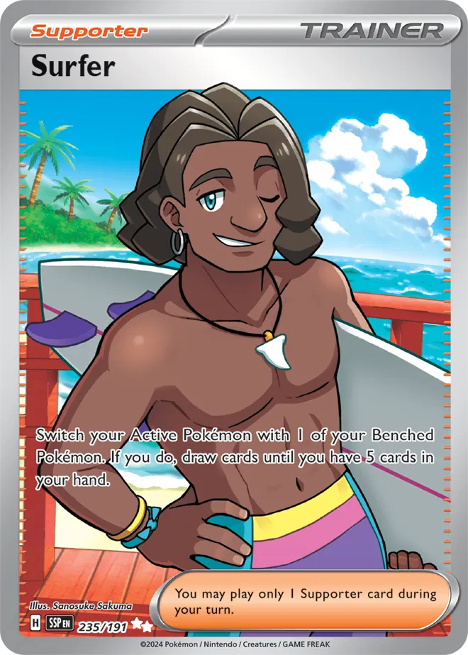 Surfer - Surging-Sparks Pokemon card