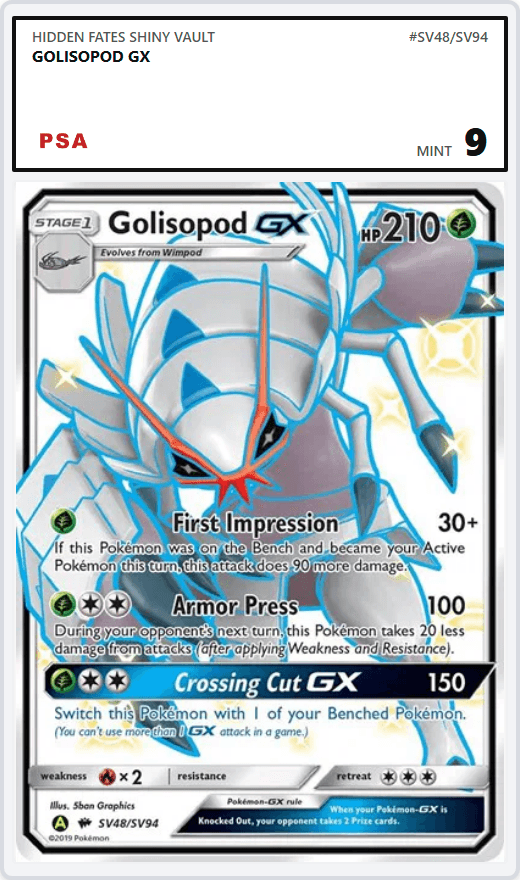 Golisopod GX PSA 9