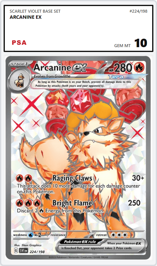Arcanine ex PSA 10