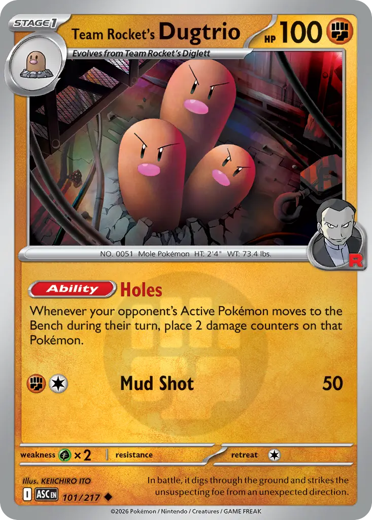 Team Rocket's Dugtrio